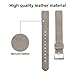 POY Replacement Bands Compatible for Fitbit Alta and Fitbit Alta HR, Genuine Leather Wristbands (Matte Gray)