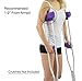 Crutcheze Premium USA Made Crutch Pad and Hand Grip Covers | Comfortable Underarm Padding Washable Breathable Moisture Wicking Orthopedic Products Crutches Accessories (Purple Heather)