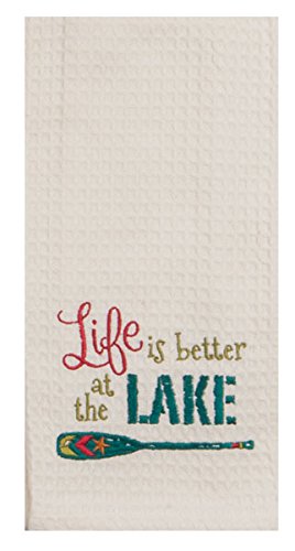 Kay-Dee-Designs-Lake-House-Embroidered-Towels-Set-One-Each-Welcome-to-Our-Lake-House-Life-Is-Better-at-the-Lake