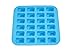 Fairly Odd Novelties Mini Car Shape Flexible 24 Ice Tray Mold Blue Rubber Novelty Gag Gift, One Size