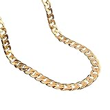 Adecco LLC 18K Gold Plated Men Chain Necklace Figaro Punk Style Jewelry,10mm