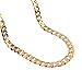 Adecco LLC 18K Gold Plated Men Chain Necklace Figaro Punk Style Jewelry,10mm (5)