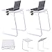 2 x Table Mate Adjustable PC TV Laptop Desk Tray Home Office s/ Cup Holder White