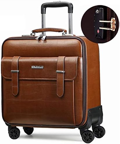 Lxmhz 16" Rolling Backpack Trolley Case Lightweight Hard Shell Carry On Hand Cabin Luggage Travel Spinner Suitcase with 4 Wheels Business Trolley,2