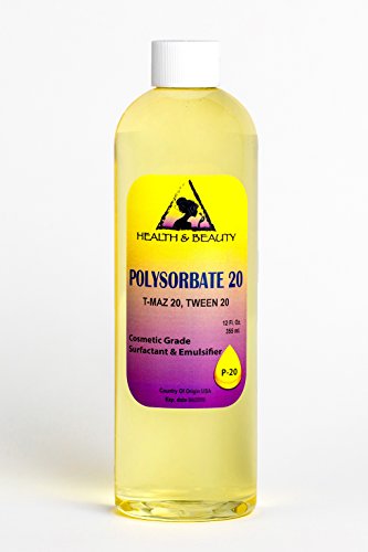 Polysorbate 20 T-MAZ 20 Tween 20 Solubilizer Surfactant & Emulsifier 100% Pure 24 oz