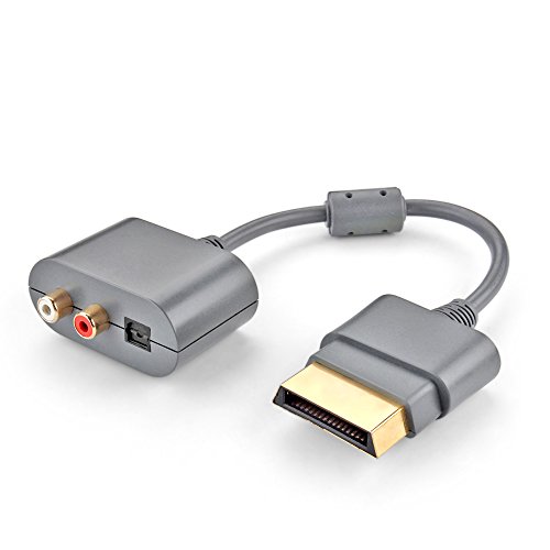 image for TNP Products TNP Xbox 360 RCA Toslink Optical Audio Cable Cord Adapter