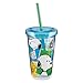 Vandor 85014 Peanuts Snoopy 12 oz Acrylic Travel cup with Lid and Straw, Multicolor