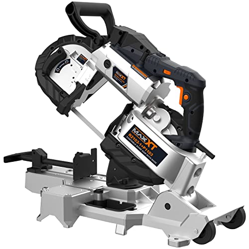 MAXXT Portable Band Saw with Base 10Amp 5Inch Deep Cut Variable Speed