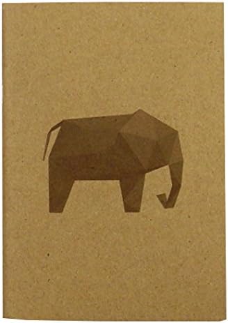A6 Inspria Blank Notebook - Animalia Design, 80 Pages