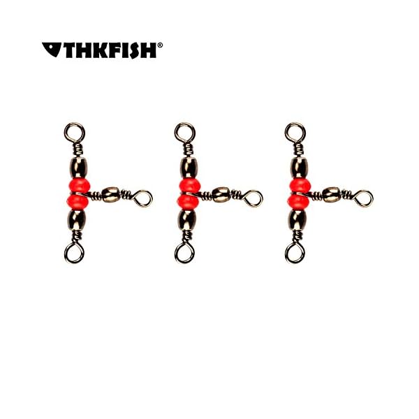 50Pcs-10-41mm-81lbs-3-Way-Red-Brass-Fishing-Barrel-Triple-Swivels-Fishing-Tackle
