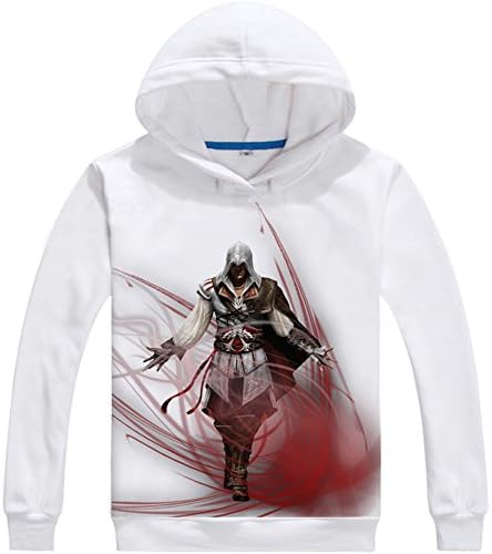 Adult Assassin's Creed Connor Costume Hoodie Sweatshirt Casual Coat Juniors