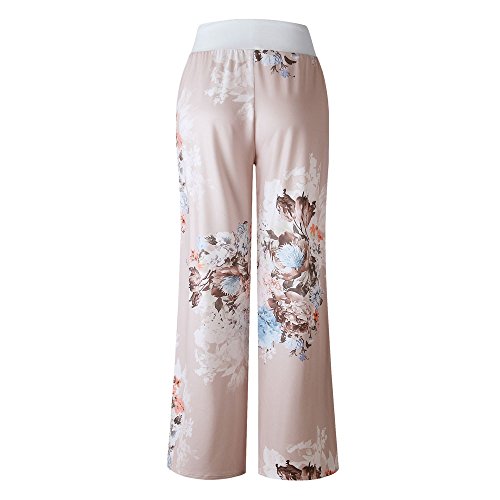 Women Pants Neartime Print Loose Casual Pants American Flag Drawstring Wide Leggings - Thumbnail 3