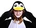 ABING Halloween Pajamas Homewear Onepiece Onesie Cosplay Costumes Kigurumi Animal Outfit Loungewear,Black Penguins Adult S -for Height 150-158cm