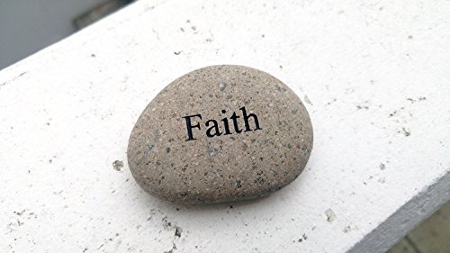 Faith Engraved Stone Pebble River Rock Stone