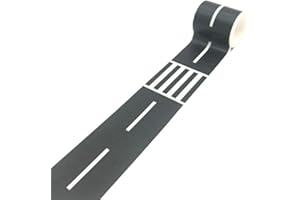 1 Roll Highway Paper Tape Sticky, Creative Transportation Railway Road Parking Lot Design, DIY Scrapbook Sticker Labels, Mask