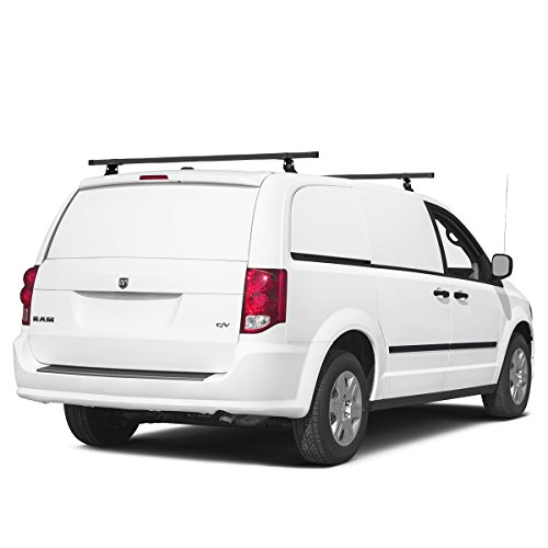 Vantech Universal Steel M1000 Ladder roof Van Rack w/ 50" Bars Black