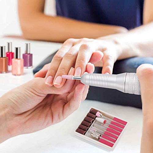 Portable 30000RPM Electric Nail Drill, Lightimetunnel Light Electrical Professional Nail File Kit for Acrylic Gel Nails Manicure Pedicure Polishing Shape Tools for Home Salon Use