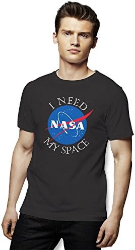 I Need My Space Man's T-Shirt Large Grey