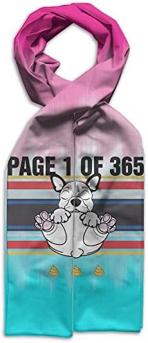 Page 1 Of 365 New Year Of The French Bulldog Scarves Popularized Soft Baby Girls Headcarf Lightweight Printed Scarf Fashion Scarf