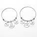 Nzztont Pack Of 2 Graduation Gifts Cap Sallow Inspirational Charms Bangle Bracelets Graduation Gifts For Graduates