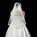 Bride To Be Sash & Bridal Veil with Comb & Ribbon Edge Center Cascade for Bachelorette Party Decoration Supplies, Wedding White