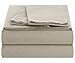 Outlast Temperature Regulating Hypoallergenic Sheet Set – 300 Thread Count , 40% Outlast, 60% Cotton Sateen Weave, Linen, Queen