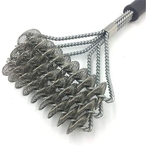 Gotian Grill Brush Safe BBQ Cleaning Brush Best Stainless Steel Grilling Accessories, Perfectly on Gas, Charcoal, Smoker, Porcelain, Infrared Grill