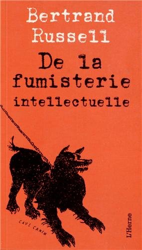 De la fumisterie intellectuelle