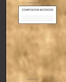 Composition Notebook: Faux Luxury Gold Glam College Ruled Notebook Lined School Journal