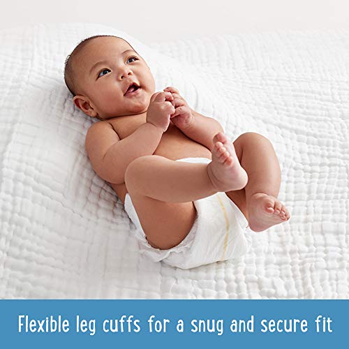 Amazon Brand Mama Bear Best Fit Diapers, Newborn, 32 Count, White