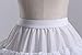 V.C.Formark 5 Slip Ruffles 4 Hoops Petticoat, White, Size One size fit most