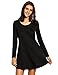 ROMWE Women's Long Sleeve T-Shirt Dress Casual Loose Tunic Tops