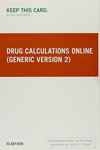 Drug Calculations Online (Generic Version 2) - Access Card, 1e