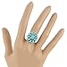 925 Sterling Silver Ring with Genuine Turquoise Sizes 6 to 11