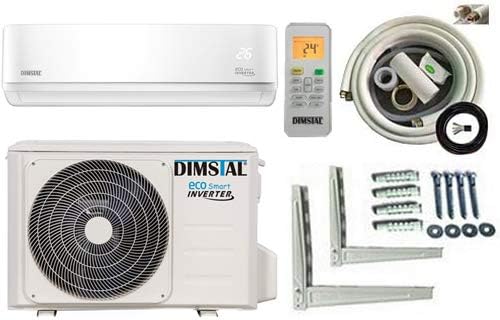 ECO Smart INVERTER WiFiWLAN Ready 9000 BTU Split Klimaanlage mit Wrmepumpe Klimagert mit Heizfunktion komplett Set inkl 3m Kupferleitungen 26 kW