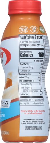 PREMIER PROTEIN SHAKE, CARAMEL, 30G PROTEIN, NO ADDED SUGAR, 24 VITAMINS & MINERALS TO SUPPORT IMMUNE HEALTH, 11.5 FL OZ, 1 PACK