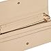 Ferrara Women's Faux Saffiano Bifold Cross Body Clutch Wallet, Beige, Regular