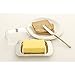 Zoie + Chloe Stainless Steel Butter Dish with Easy to Hold Lid