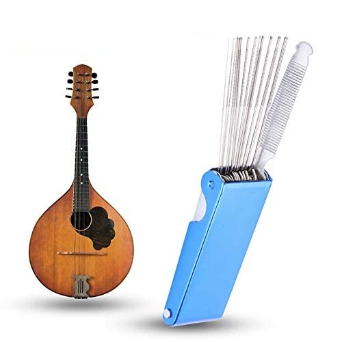 Haofy Guitar Repair Kits, Mandolin DIY File String Guitar Files Guitar Bridge Saddle Nut Slot Polish Tool Repair Tool with Box, Guitar Grinding Needles For Electric Acoustic Guitar Ukulele Bass Guitar