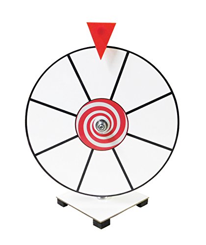 Prize Wheel 12" White Face Dry Erase Kid Safe Pegless Design