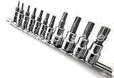 11 Pc 5-POINT Torx Star Tamper Proof Security Bit Socket Set