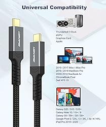Uzanpie USB4 Cable Compatible with Thunderbolt 3