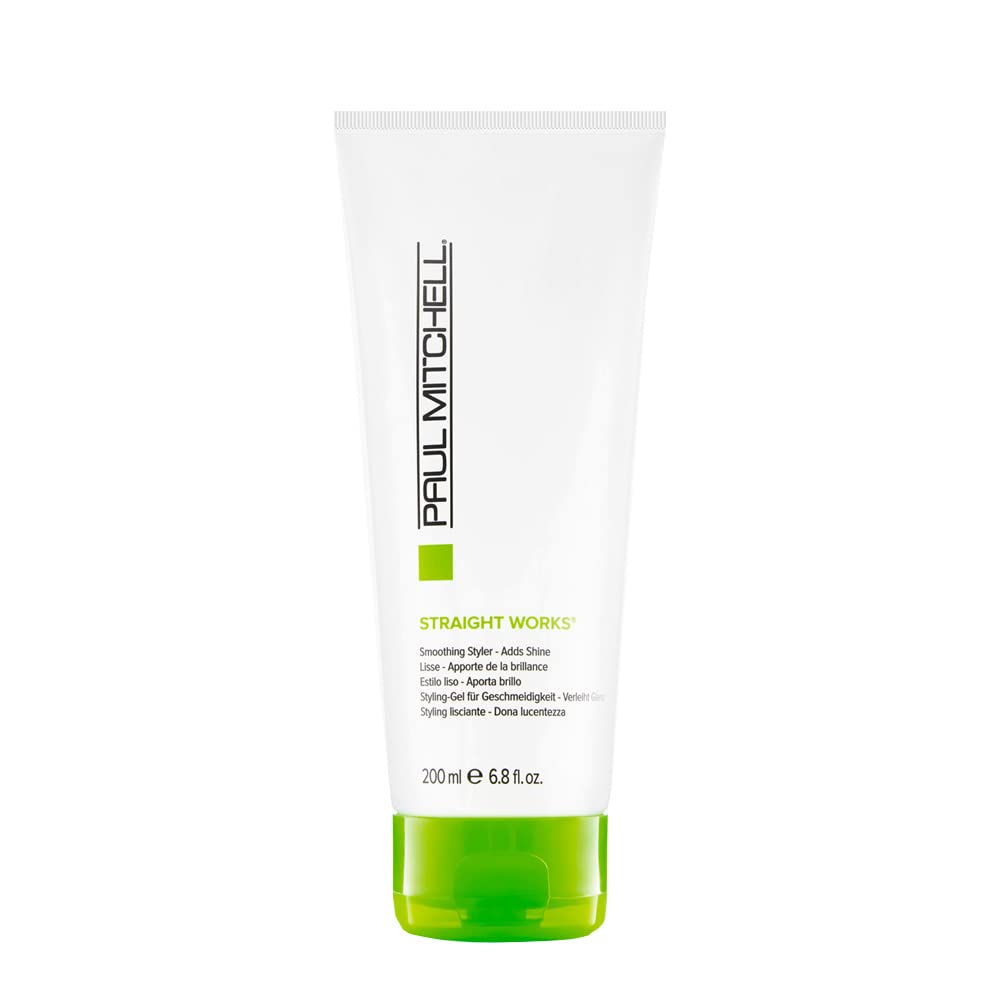Photo 1 of Paul Mitchell Straight Works Hair Gel, Smoothing Styler, Adds Shine, For Frizzy Hair, 6.8 fl. oz.