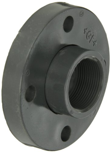 GF Piping Systems PVC Pipe Fitting, Van-Stone Flange, Schedule 80, Gray, 1