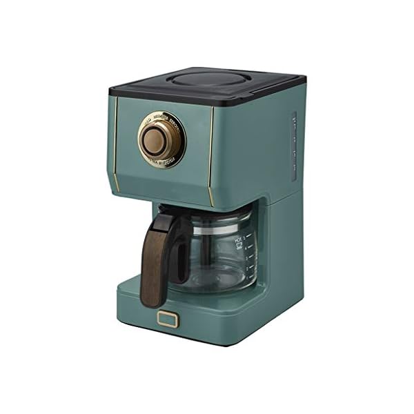 Filterkaffeemaschine Amerikanischer Kaffeevollautomat, Retro- Haupt Kleine Tropfkaffeekanne, New Brewing 650ML…