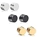 Paxuan Mens Womens Stainless Steel Stud Earrings Non Piercing Clip on Earrings Set