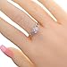 Psiroy 925 Sterling Silver Plated Heart Shaped Simulated Pink Topaz Halo Engagement Ring for Women Size 8