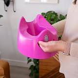 Toddler Essentials Easy Pour Potty Dark Pink Portable Potty Training Toilet view 2