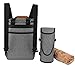 Hilike Premium Pet Travel Bag for Dog & Cat-Week Away Tote Organizer Bag for Dogs Travel-Includes 1 Dog Tote Bag,1 Dog Food Carrier Bag, 2 Silicone Collapsible Bowls,1 Blanket,1 Frisbee(Grey)