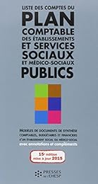 Liste des comptes du plan comptable des établissements et services sociaux et médico-sociaux publics